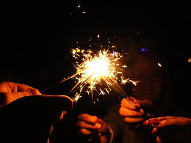 People have been urged to be careful with sparklers.