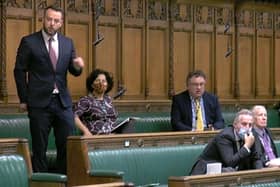 Colum Eastwood speaking in the British House of Commons today.