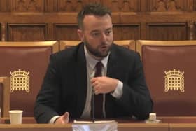 Colum Eastwood at the Constitution Committee this morning.