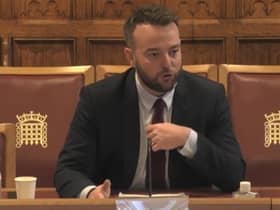 Colum Eastwood at the Constitution Committee this morning.