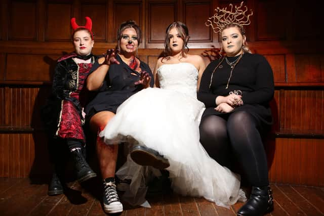 Niamh Gallen, Hannah Brennan, Courtney Doherty and Shanice Gordon take to the stage at the Guildhall. Lorcan Doherty Photography