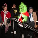 The Mayor, Alderman Graham Warke, enjoying the Hallowe'en festivities with revellers at the weekend.