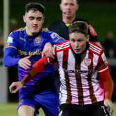 Derry City’s Will Fitzgerald gets away from Bohemians’ Dawson Devoy. Picture by Kevin Moore/mci
