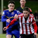 Derry City’s Will Fitzgerald gets away from Bohemians’ Dawson Devoy. Picture by Kevin Moore/mci