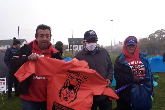 Supporters at 'Pitch on the Pitch' included The Lone Wolf.
