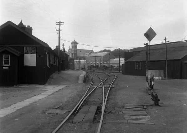Pennyburn Station in 1952. A homeware store and car park is now located here.