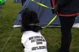 Even the pets got involved.