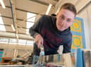 Morgan Nutt who studies Wall and Floor Tiling at NWRC Greystone will compete in the UK Finals of Worldskills. (Picture Martin McKeown).