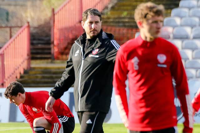 Derry City manager Ruaidhri Higgins.
