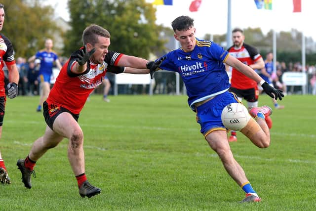 Morgan Murray enjoyed an excellent Derry Championship campaign for Steelstown and will hoping to prolong their season when the Brian Ogs meet Cloughaneely in O'Donnell Park, Letterkenny this weekend. (Photo: George Sweeney)