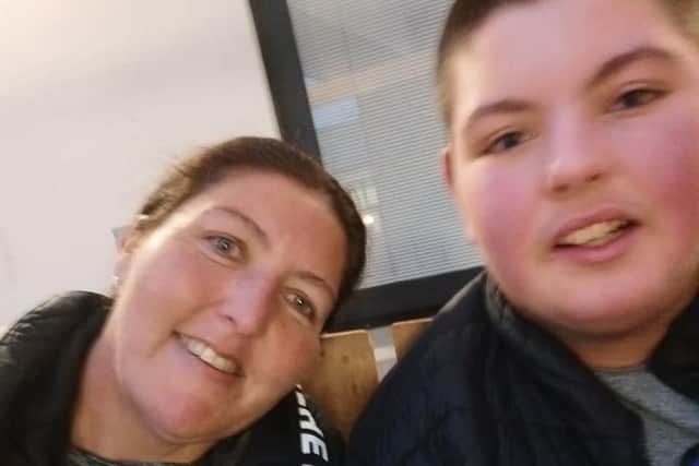 Ciara Gilliland and her son Ben