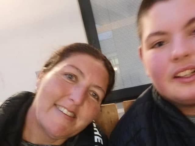 Ciara Gilliland and her son Ben