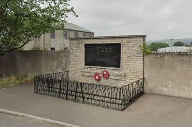 The war memorial in Strabane.