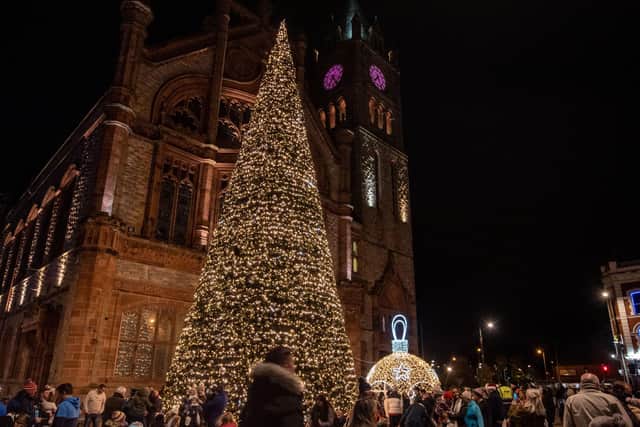 Derry's Christmas trees have been targeted by vandals.