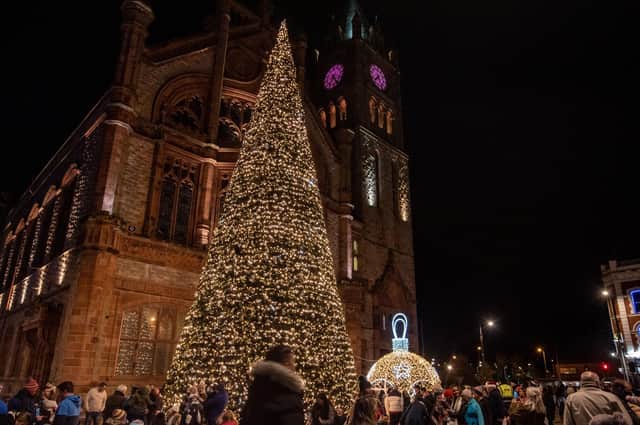 Derry's Christmas trees have been targeted by vandals.