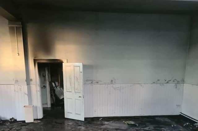 The fire caused extensive smoke damage.