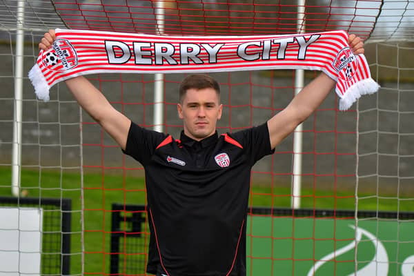 Derry City new signing Republic of Ireland U21 goalkeeper Brian Maher. Picture by George Sweeney