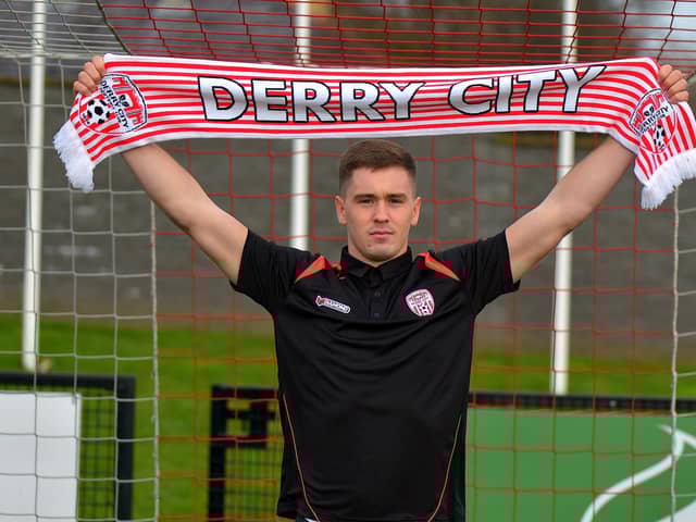 Derry City new signing Republic of Ireland U21 goalkeeper Brian Maher. Picture by George Sweeney