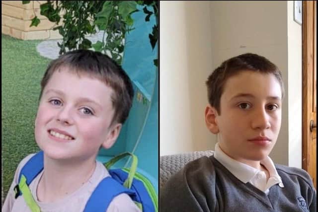 Oliver (left) and Jack (right) will not be able to use respite services while they are temporarily closed.