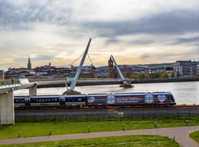 Derry to Belfast train.