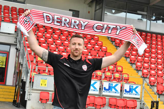 Shane McEleney has signed for Derry City. Photograph by Kevin Morrison.