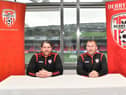 Derry City manager Ruaidhri Higgins with his new assistant Alan Reynolds. Picture by Kevin Morrison/Event Images & Video