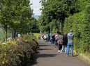 A previous walk-in COVID vaccination clinic in Derry. DER2126GS - 152