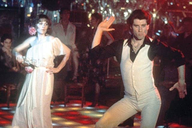 A scene from 'Saturday Night Fever', starring John Travolta.