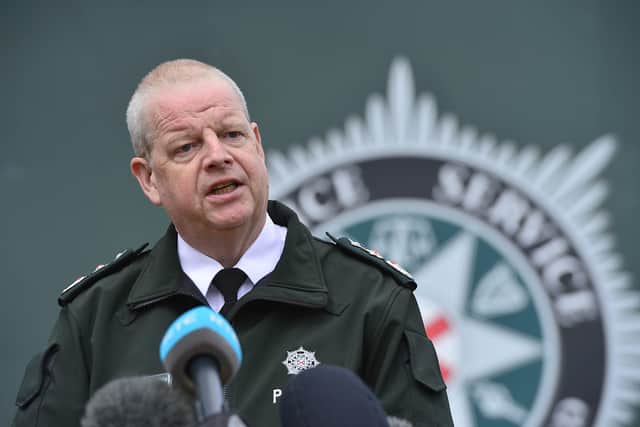 PSNI Chief Constable Simon Byrne. (File picture/  Pacemaker)