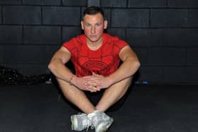 BRAVE  . . . Cliftonville defender Conor McDermott.