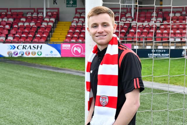 New Derry City signing Brandon Kavanagh. Photograph by Kevin Morrison.
