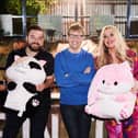 Alex Brooker, Josh Widdecombe and Roisin Conaty