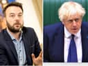 Foyle MP Colum Eastwood (left) has criticised Prime Minister Boris Johnson.