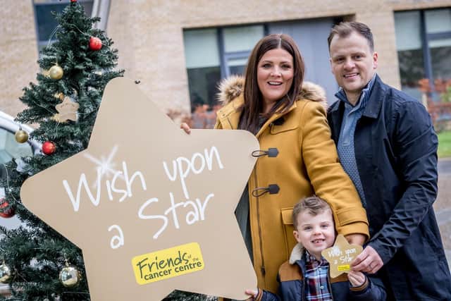 The Sheerin family from Derry are making a very special wish this Christmas in support of local charity, Friends of the Cancer Centre. Richie, along with his wife Lisa and five year old son Aedan, are supporting Friends of the Cancer Centre’s Wish Upon A Star appeal.