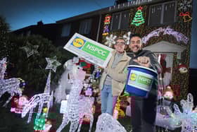 Gary Bailie and Dermot Bradley outside their home.