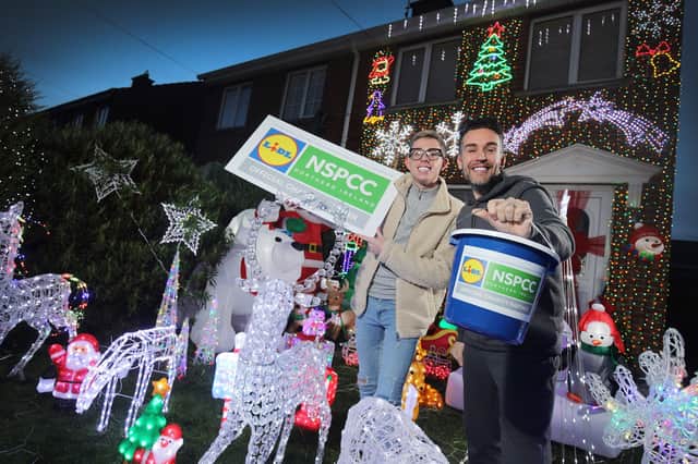 Gary Bailie and Dermot Bradley outside their home.