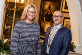 Selina Horshi, Chamber Vice President, and Aidan O’Kane, Chamber President.