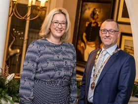Selina Horshi, Chamber Vice President, and Aidan O’Kane, Chamber President.