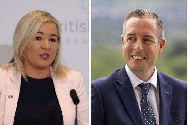 Joint heads of government Michelle O'Neill and Paul Givan met with other Ministers in the north on Thursday.