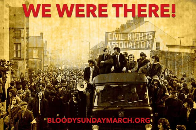 Bloody Sunday March Commemorations historic 'We Were There!' photograph will take place on Bloody Sundays 50th anniversary.