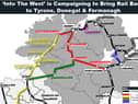 A map of the improvements that Into the West are requesting.