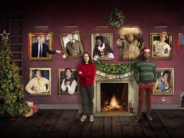 Pat, Julian, Thomas Thorne, The Captain, Alison, Kitty, Robin the Caveman, Mike, Mary, Lady Button and Humphrey