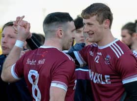 Gerald Bradley and Brendan Rogers were both in superb form as Slaughtneil retained their Ulster Senior Hurling crown after defeating Ballycran in Corrigan Park. (Photo: George Sweeney)