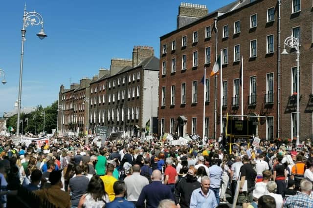 MICA protesters in Dublin.