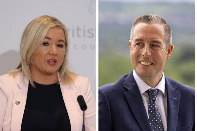 Ministers Michelle O'Neill and Paul Givan.