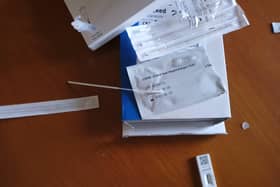 Lateral flow antigen test kits. (JPI Media)