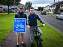 Young people who formed part of the campaign for the Strathfoyle greenway.