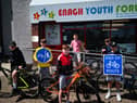 2020: Enagh Youth Forum Junior Members looking forward to the Waterside Greenway extending out to Strathfoyle.