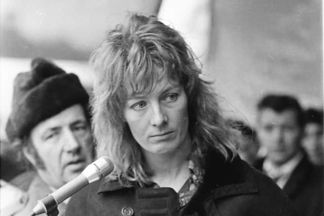 1973... Actress Vanessa Redgrave read a poem at the first anniversary commemoration.