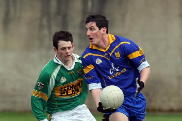 Pau O'Hea pictured in action for Steelstown against Forglen during his playing days.